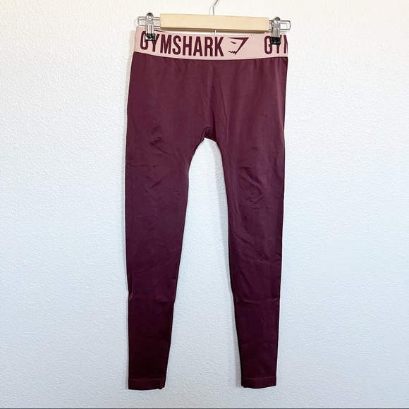 Gymshark- Deep Plum/Pink Fit Leggings NWOT Size XS - Picture 1 of 5